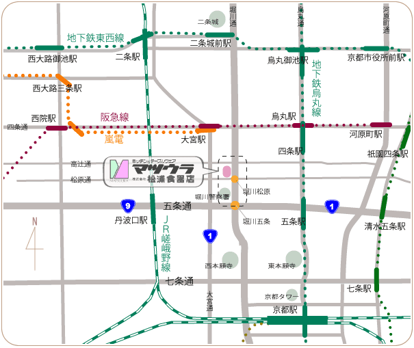 松浦食器店地図
